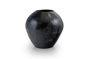 Unrecorded artist; Ukhamba (Traditional isiZulu Vessel) with incised geometric design