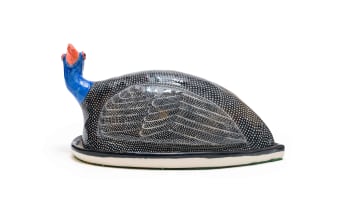 Ardmore Ceramic Studio; Guineafowl cheese dish