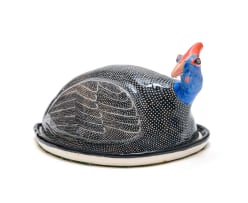 Ardmore Ceramic Studio; Guineafowl cheese dish