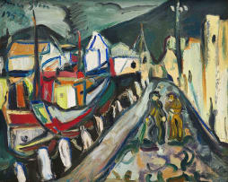 Irma Stern; Cape Town Docks