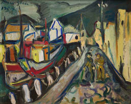 Irma Stern; Cape Town Docks
