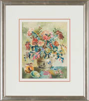 Gregoire Boonzaier; Still Life with Flowers and Fruit