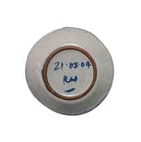 Ruan Hoffmann; Plate in grey with blue rim