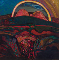 Robert Brooks; Landscape with Rainbow