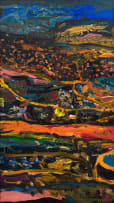 Robert Brooks; Landscape with Reservoir, diptych
