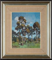 Conrad Theys; Figure beneath Blue Gum Trees