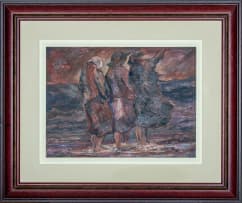 Amos Langdown; Three Women on a Beach