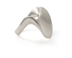 Georg Jensen; Georg Jensen modernist ring, model 92, Nanna Ditzel, Denmark, c.1970