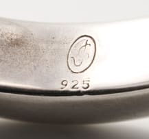 A silver bangle, unknown maker, 20th century