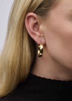 Gold hoop earrings