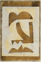 Trevor Coleman; Untitled (Abstract in Brown and Cream)