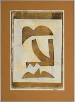 Trevor Coleman; Untitled (Abstract in Brown and Cream)