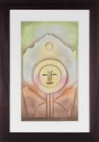 Dan (Daniel) Matshidiso; Abstract Figure in Yellow with Sphere
