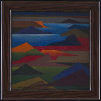 Erik Laubscher; Landscape with Mountains and Sea