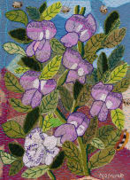 Keiskamma Art Project; Shrub with Purple Flowers