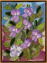 Keiskamma Art Project; Shrub with Purple Flowers
