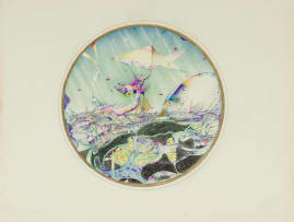 Dennis Press; Silver Birth Swirls; Untitled; Passages, three