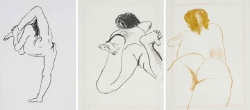 Mark Hipper; Female Nudes, triptych