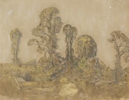 George Clausen; Trees in a Landscape