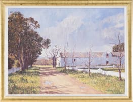 Paddy Starling; Cape Dutch Building along a Road