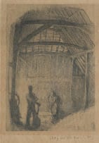 George Clausen; Study for Old Barn