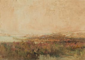 Robert Gwelo Goodman; Landscape with Lake and Building