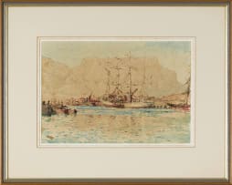 Robert Gwelo Goodman; Study for Harbour with Table Mountain in the Distance