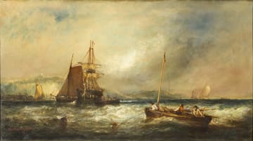 Follower of William Calcott Knell; Shipping off Dover