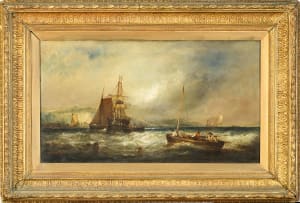 Follower of William Calcott Knell; Shipping off Dover