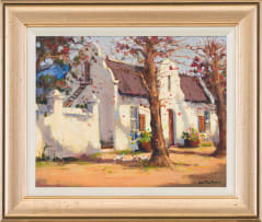 Gian-Piero Garizio; Cape Dutch House with Chickens