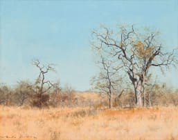 Martin Koch; Grassy Landscape with Trees