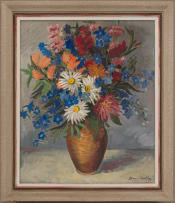 David Botha; Flowers in a Vase