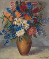 David Botha; Flowers in a Vase