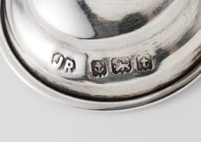 Six George V silver Kiddush cups, J R, Birmingham, 1918