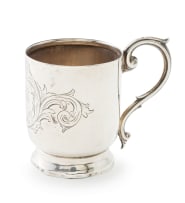 A Victorian silver christening mug, maker's mark RB's, Birmingham, 1878