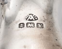A pair of George VI silver pepperettes, Adie Brothers Ltd, Birmingham, 1948