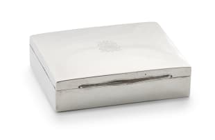 An Austro-Hungarian silver cigar box, maker's mark TJ, c.1872-1922