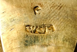 A pair of Cape silver-gilt Bible clasps, Willem Godfried Lotter, c. 1810-1835