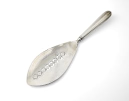 A Cape silver fish slice, William Godfried Lotter, c.1810-1835