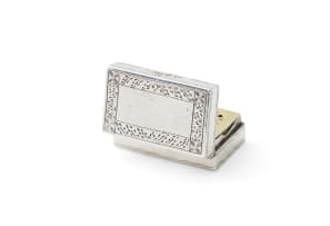 A Cape silver vinaigrette, Marthinus Lourens Smith, c.1757-1806
