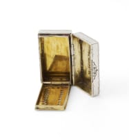A Cape silver vinaigrette, Marthinus Lourens Smith, c.1757-1806