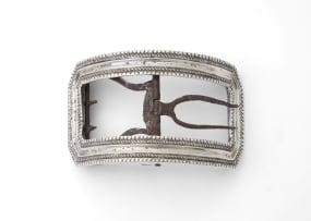 A Cape silver buckle, Willem Godfried Lotter, 1810-1835