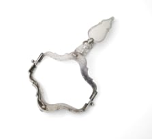 A rare Cape silver chatelaine purse, Marthinus Lourens Smith, c.1757-1806