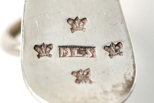 A rare Cape silver chatelaine purse, Marthinus Lourens Smith, c.1757-1806