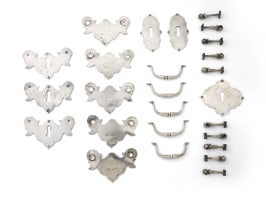 Eleven Cape silver fittings, Johannes Casparus Lotter, c.1811-1823
