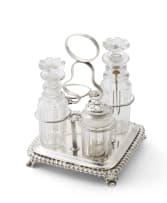 A Cape silver cruet frame, John Townsend, c.1824-1841