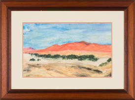 Alice Elahi; Landscape with Mountains