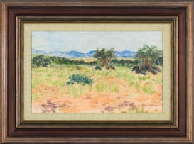 Alice Elahi; Landscape with Greenery