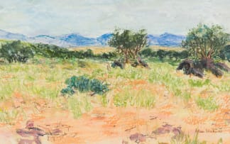Alice Elahi; Landscape with Greenery
