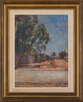 Strat Caldecott; Village Street with Gum Tree